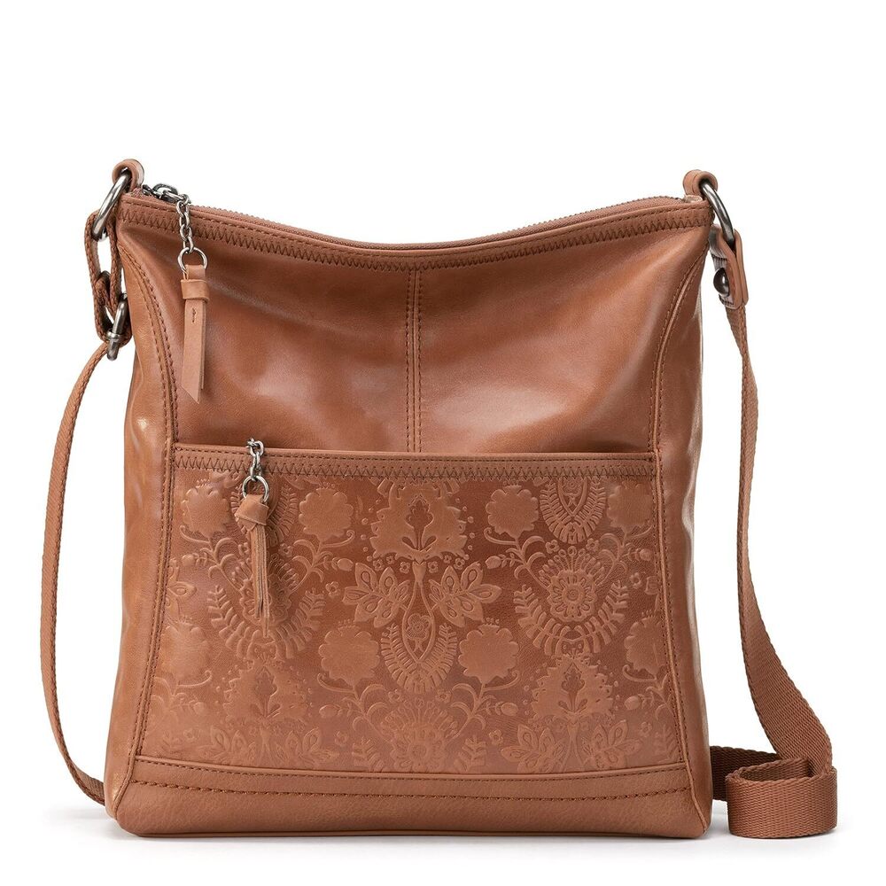 Womens Iris Crossbody in Leather Casual Purse With Adjustable Strap